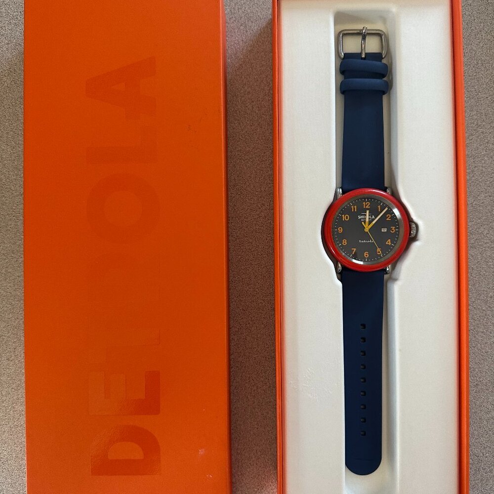 Shinola Detrola "The Prep" watch NWOT